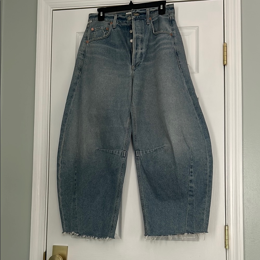 Wide-Leg Denim Jeans